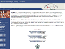 Tablet Screenshot of mainecandlepinbowling.com